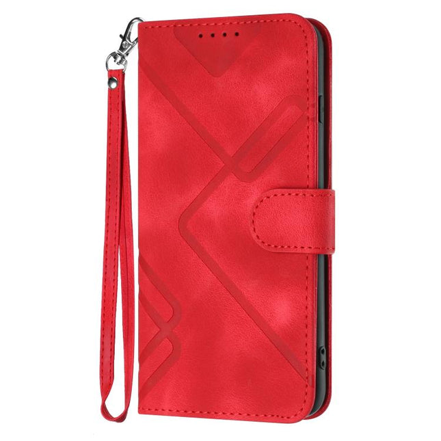 Line Pattern Skin Feel Leather Phone Case, For Huawei Enjoy 80 Plus, For Huawei Pura 80 5G, For Huawei Mate 70 Pro / Mate 70 Pro+, For Huawei Mate 70