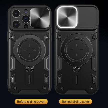 CD Texture Sliding Camshield Magnetic Holder Phone Case, For iPhone 14 Pro Max, For iPhone 13 Pro Max, For iPhone 13 Pro, For iPhone 13