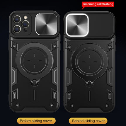 CD Texture Sliding Camshield Magnetic Holder Phone Case, For iPhone 11, For iPhone 11 Pro