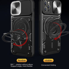CD Texture Sliding Camshield Magnetic Holder Phone Case, For iPhone 13, For iPhone 12, For iPhone 12 Pro Max, For iPhone 12 Pro, For iPhone 11 Pro Max