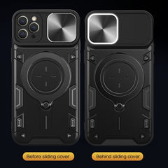 CD Texture Sliding Camshield Magnetic Holder Phone Case, For iPhone 13, For iPhone 12, For iPhone 12 Pro Max, For iPhone 12 Pro, For iPhone 11 Pro Max