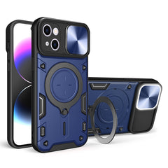 CD Texture Sliding Camshield Magnetic Holder Phone Case