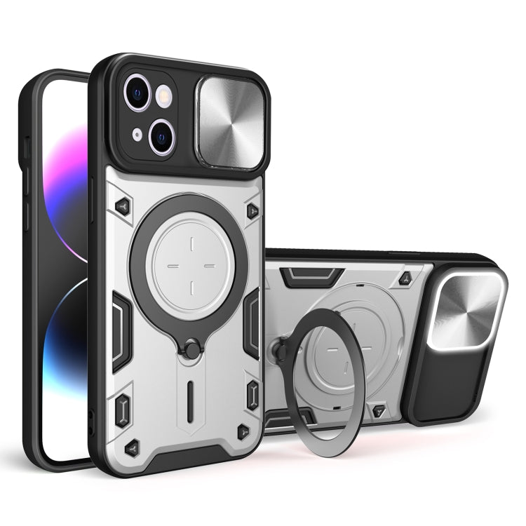 CD Texture Sliding Camshield Magnetic Holder Phone Case, Series 3