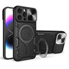 CD Texture Sliding Camshield Magnetic Holder Phone Case, For iPhone 16 Pro Max