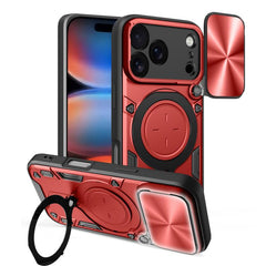 CD Texture Sliding Camshield Magnetic Holder Phone Case