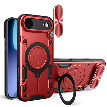 CD Texture Sliding Camshield Magnetic Holder Phone Case, For iPhone Air, For iPhone 16 Pro Max, For iPhone 16 Pro, For iPhone 16 Plus