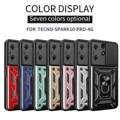 Sliding Camera Cover Design TPU+PC Phone Case, For Tecno Spark 10 Pro, For Tecon Pova 5