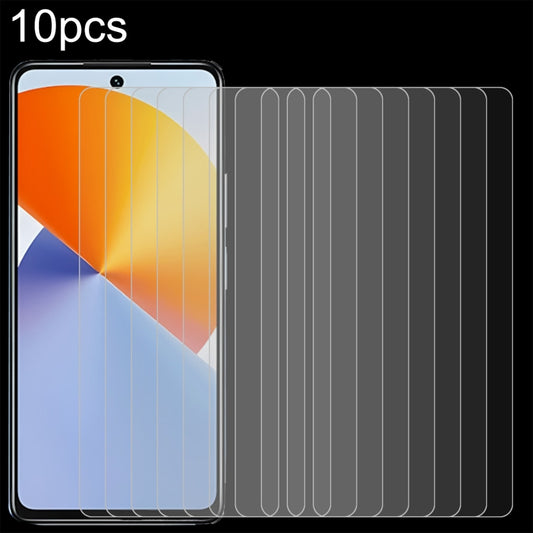 10pcs 0.26mm 9H 2.5D Tempered Glass Film, For Infinix Zero 30, For Infinix Zero 30 4G, For Infinix Note 30 Pro, For Infinix Hot 30 Play NFC, For Infinix Hot 30 5G, For Infinix Hot 9 Lite, For Infinix GT 10 Pro, For Infinix Note 30i, For Infinix Smart 7 HD