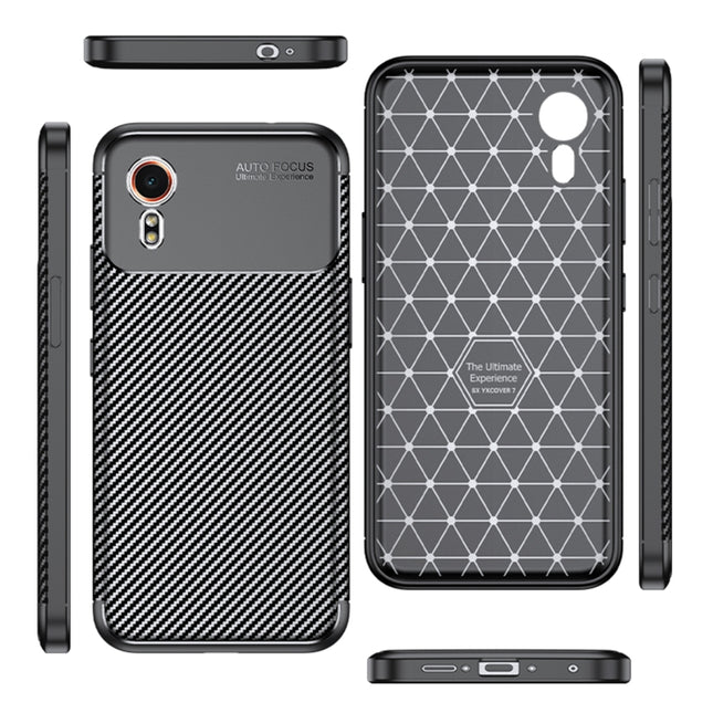 Carbon Fiber Texture Shockproof TPU Phone Case, For Samsung Galaxy Xcover7, For Samsung Galaxy A55, For Samsung Galaxy A35, For Samsung Galaxy S24 Ultra 5G, For Samsung Galaxy S24+ 5G, For Samsung Galaxy S24 5G, For Samsung Galaxy A05s                 ...