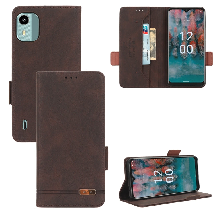 Magnetic Clasp Leather Phone Case, For Nokia C12 / C12 Pro / C12 Plus, For Nokia G42, For Nokia C22, For Nokia C32