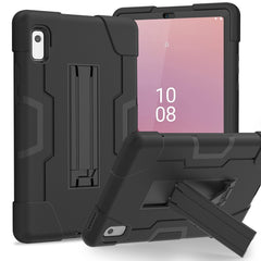 Contrast Color Silicone Hybrid PC Tablet Case with Holder, For Lenovo Tab M11/ Xiaoxin Pad 11 2024, For Lenovo Tab M8 4th Gen, For Lenovo Tab M9 / TB-310FU