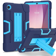 Contrast Color Silicone Hybrid PC Tablet Case with Holder, For Lenovo Tab M11/ Xiaoxin Pad 11 2024, For Lenovo Tab M8 4th Gen, For Lenovo Tab M9 / TB-310FU