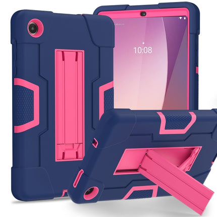 Contrast Color Silicone Hybrid PC Tablet Case with Holder, For Lenovo Tab M11/ Xiaoxin Pad 11 2024, For Lenovo Tab M8 4th Gen, For Lenovo Tab M9 / TB-310FU