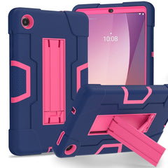 Contrast Color Silicone Hybrid PC Tablet Case with Holder, For Lenovo Tab M11/ Xiaoxin Pad 11 2024, For Lenovo Tab M8 4th Gen, For Lenovo Tab M9 / TB-310FU