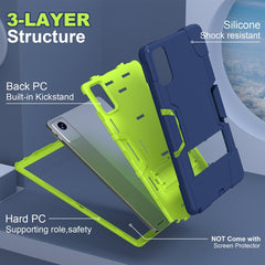 Contrast Color Silicone Hybrid PC Tablet Case with Holder, For Lenovo Tab M11/ Xiaoxin Pad 11 2024, For Lenovo Tab M8 4th Gen, For Lenovo Tab M9 / TB-310FU