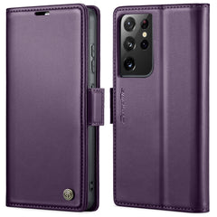 CaseMe 023 Butterfly Buckle Litchi Texture RFID Anti-theft Leather Phone Case