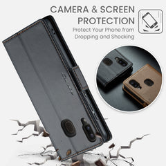 CaseMe 023 Butterfly Buckle Litchi Texture RFID Anti-theft Leather Phone Case