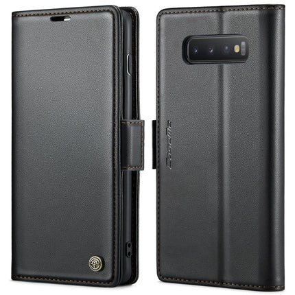 CaseMe 023 Butterfly Buckle Litchi Texture RFID Anti-theft Leather Phone Case, For Samsung Galaxy A40, For Samsung Galaxy S10+, For Samsung Galaxy S10