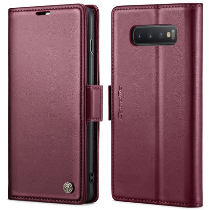 CaseMe 023 Butterfly Buckle Litchi Texture RFID Anti-theft Leather Phone Case, For Samsung Galaxy A40, For Samsung Galaxy S10+, For Samsung Galaxy S10