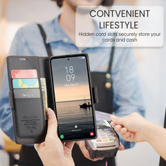 CaseMe 023 Butterfly Buckle Litchi Texture RFID Anti-theft Leather Phone Case