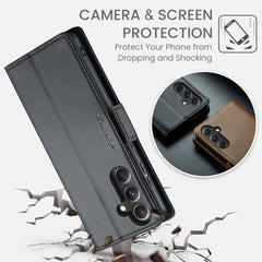 CaseMe 023 Butterfly Buckle Litchi Texture RFID Anti-theft Leather Phone Case