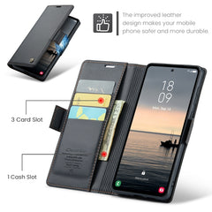 CaseMe 023 Butterfly Buckle Litchi Texture RFID Anti-theft Leather Phone Case
