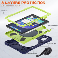 Silicone Hybrid PC Tablet Case with Holder & Shoulder Strap, For Xiaomi Pad 6 / 6 Pro