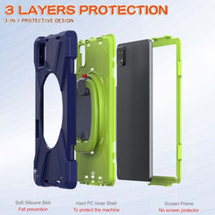 Silicone Hybrid PC Tablet Case with Holder & Shoulder Strap, For Xiaomi Pad 6 / 6 Pro