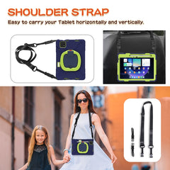 Silicone Hybrid PC Tablet Case with Holder & Shoulder Strap, For Xiaomi Pad 6 / 6 Pro