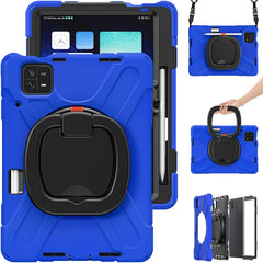 Silicone Hybrid PC Tablet Case with Holder & Shoulder Strap, For Xiaomi Pad 6 / 6 Pro