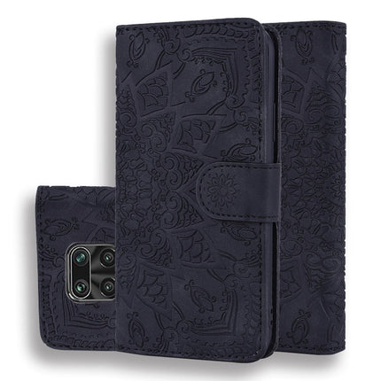 Embossed Sunflower Pattern Horizontal Flip PU Leather Case with Holder & Card Slots & Wallet & Lanyard, For Xiaomi Redmi Note 9 Pro Max, For Xiaomi Mi CC9 Pro / Mi Note 10 / Mi Note 10 Pro, For Huawei Mate 30 Pro