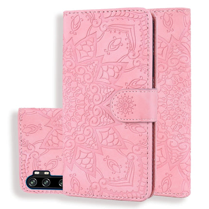 Embossed Sunflower Pattern Horizontal Flip PU Leather Case with Holder & Card Slots & Wallet & Lanyard, For Xiaomi Redmi Note 9 Pro Max, For Xiaomi Mi CC9 Pro / Mi Note 10 / Mi Note 10 Pro, For Huawei Mate 30 Pro