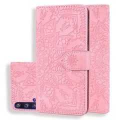 Embossed Sunflower Pattern Horizontal Flip PU Leather Case with Holder & Card Slots & Wallet & Lanyard, For Xiaomi Redmi Note 9s, For  Xiaomi Redmi Note 9 Pro, For Xiaomi Redmi Note 9 Pro Max, For Xiaomi Mi CC9 Pro / Mi Note 10 / Mi Note 10 Pro