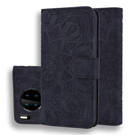 Embossed Sunflower Pattern Horizontal Flip PU Leather Case with Holder & Card Slots & Wallet & Lanyard, For Xiaomi Redmi Note 9 Pro Max, For Xiaomi Mi CC9 Pro / Mi Note 10 / Mi Note 10 Pro, For Huawei Mate 30 Pro