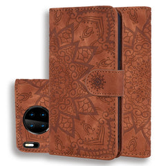 Embossed Sunflower Pattern Horizontal Flip PU Leather Case with Holder & Card Slots & Wallet & Lanyard, For Huawei Mate 30 Pro, For Huawei P40 Lite / Nova 6 SE, For Huawei Y5 (2019)