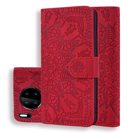 Embossed Sunflower Pattern Horizontal Flip PU Leather Case with Holder & Card Slots & Wallet & Lanyard, For Xiaomi Redmi Note 9 Pro Max, For Xiaomi Mi CC9 Pro / Mi Note 10 / Mi Note 10 Pro, For Huawei Mate 30 Pro