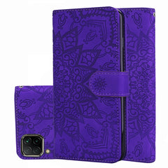 Embossed Sunflower Pattern Horizontal Flip PU Leather Case with Holder & Card Slots & Wallet & Lanyard, For Huawei Mate 30 Pro, For Huawei P40 Lite / Nova 6 SE, For Huawei Y5 (2019)