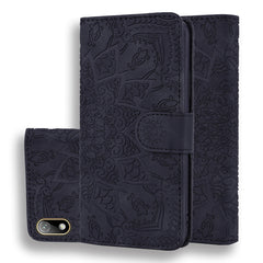 Embossed Sunflower Pattern Horizontal Flip PU Leather Case with Holder & Card Slots & Wallet & Lanyard, For Huawei Mate 30 Pro, For Huawei P40 Lite / Nova 6 SE, For Huawei Y5 (2019)