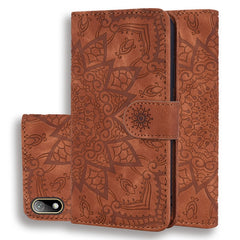 Embossed Sunflower Pattern Horizontal Flip PU Leather Case with Holder & Card Slots & Wallet & Lanyard, For Huawei Mate 30 Pro, For Huawei P40 Lite / Nova 6 SE, For Huawei Y5 (2019)