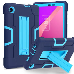 Contrast Color Silicone Hybrid PC Tablet Case with Holder, For TCL Tab 8 LE / WiFi