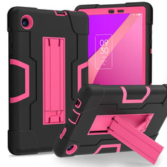 Contrast Color Silicone Hybrid PC Tablet Case with Holder, For TCL Tab 8 LE / WiFi