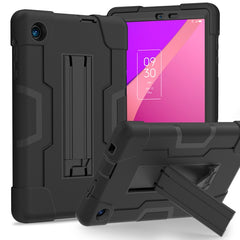 Contrast Color Silicone Hybrid PC Tablet Case with Holder, For TCL Tab 8 LE / WiFi