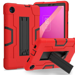 Contrast Color Silicone Hybrid PC Tablet Case with Holder, For TCL Tab 8 LE / WiFi