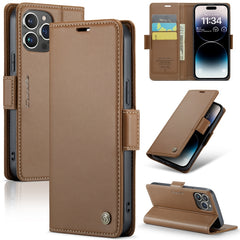 CaseMe 023 Butterfly Buckle Litchi Texture RFID Anti-theft Leather Phone Case