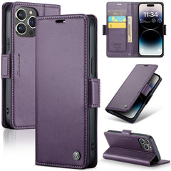 CaseMe 023 Butterfly Buckle Litchi Texture RFID Anti-theft Leather Phone Case