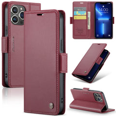 CaseMe 023 Butterfly Buckle Litchi Texture RFID Anti-theft Leather Phone Case