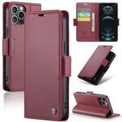 CaseMe 023 Butterfly Buckle Litchi Texture RFID Anti-theft Leather Phone Case