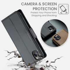 CaseMe 023 Butterfly Buckle Litchi Texture RFID Anti-theft Leather Phone Case