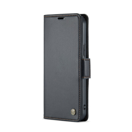 CaseMe 023 Butterfly Buckle Litchi Texture RFID Anti-theft Leather Phone Case, For iPhone 15 Pro Max, For iPhone 14, For iPhone 14 Plus, For iPhone 15 Pro