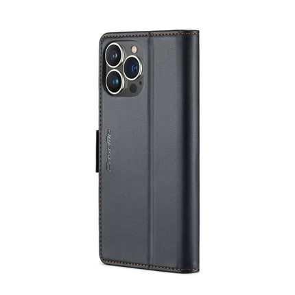 CaseMe 023 Butterfly Buckle Litchi Texture RFID Anti-theft Leather Phone Case, For iPhone 15 Pro Max, For iPhone 14, For iPhone 14 Plus, For iPhone 15 Pro